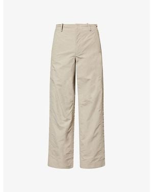 Jonathan Simkhai Nicolas Straight-Leg Tech Woven Pants - Natural