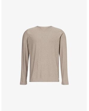 Vuori Strato Crew-Neck Stretch-Jersey Top - Natural