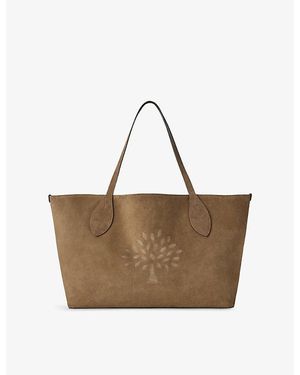 Mulberry Oversized Tree Suede Tote Bag - Brown