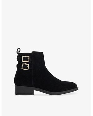 Dune Pinehurst Suede Ankle Boots - Black
