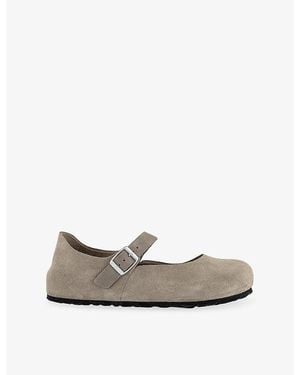Birkenstock Mantova Suede Ballet Flats - White