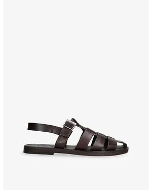 Grenson Quincy Leather Sandals - Black