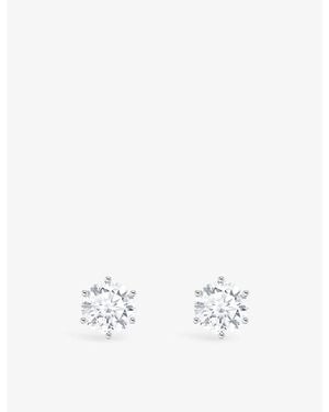 Thomas Sabo Medium-Sized 925 Sterling And Brilliant-Cut Cubic Zirconia Stud Earrings - White