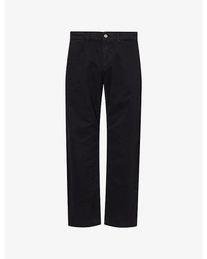 NN07 Aden Straight-Leg Cotton Chinos - Black