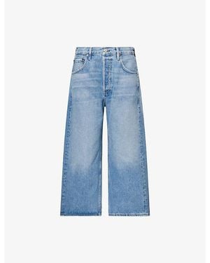 Citizens of Humanity Vintage Culotte Wide-Leg Denim Jeans - Blue