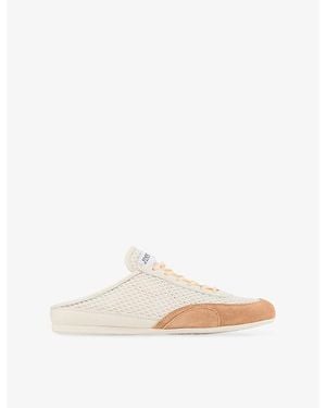 Jimmy Choo Sunny Mule Leather-Blend Trainers - White