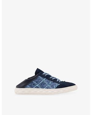 Jimmy Choo Diamond Light Flex Leather Trainers - Blue