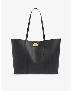 Mulberry Bayswater Small Grained-Leather Tote Bag - Black