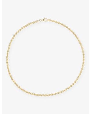 Lisa Gozlan Mini Rope 14Ct-Plated Sterling- Necklace - Metallic