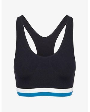 Splits59 Maci Airweight Stretch-Jersey Sports Bra - Blue