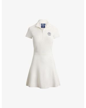 Polo Ralph Lauren X Wimbledon Logo-Embroidered Cotton Mini Dress - White