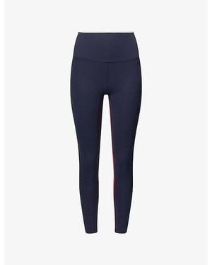Splits59 Easton Rigor 7/8 High-Waist Workout Leggings - Blue