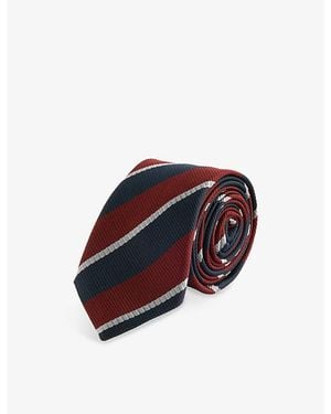 Frankie Shop Lene Striped Woven Tie - Red