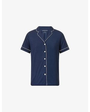 Derek Rose Lara Short Modal-Jersey Pajamas - Blue