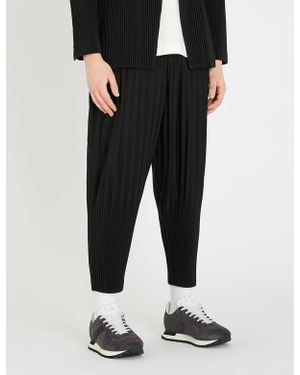 Homme Plissé Issey Miyake Balloon Loose-fit Pleated Trousers - Black
