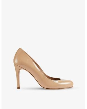 LK Bennett Stila Patent-Leather Courts - White
