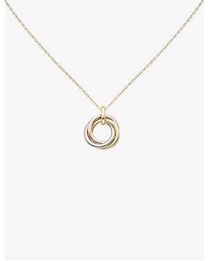 Cartier Trinity 18Ct Rose, And- Necklace - White