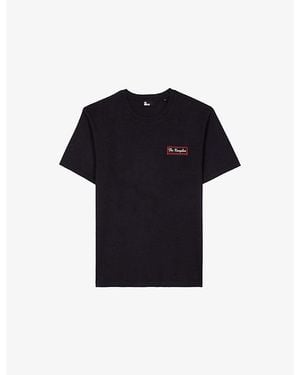 The Kooples Graphic-Print Short-Sleeve Cotton T-Shirt - Blue