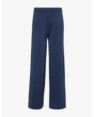 4th & Reckless Mirabelle Straight-Leg Woven Trousers - Blue
