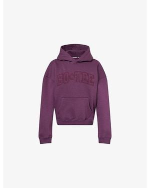 BO+TEE Cotton-Blend Hoodie - Purple
