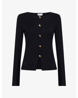 Pretty Lavish Sissi Long-Sleeve Knitted Top - Blue