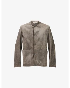 dunhill Suede Driving Jacket - Gray