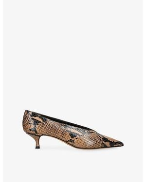 Le Monde Beryl Babouche Kitten Leather Courts - Multicolour