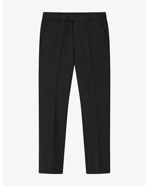 BOGGI Tapered-Leg Mid-Rise Stretch-Woven Trousers - Black