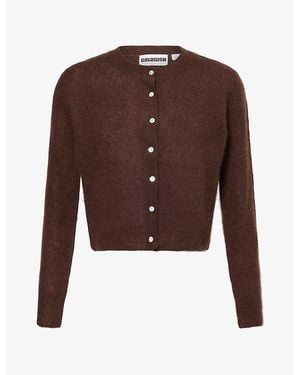 Crush Amara Cashmere And Silk Cardigan - Brown