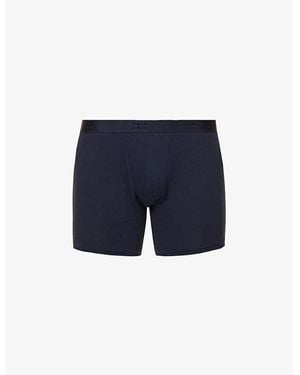 Derek Rose Jack Mid-Rise Stretch-Cotton Trunks - Blue