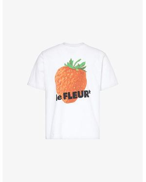 GOLF le FLEUR Regular-Fit Graphic-Print Cotton-Jersey T-Shirt - White