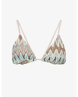 4th & Reckless Brea Triangle Bikini Top - Multicolour
