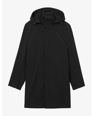 Reiss Hilson Gilet-Insert Woven Jacket - Black