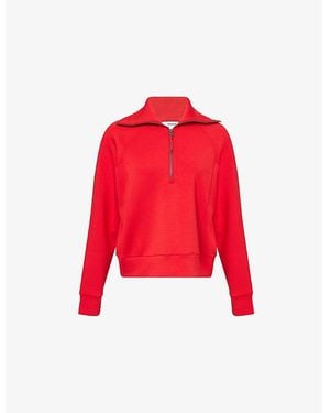 Spanx Spanx Airessentials Half Zip Jersey Sweatshirt - Red
