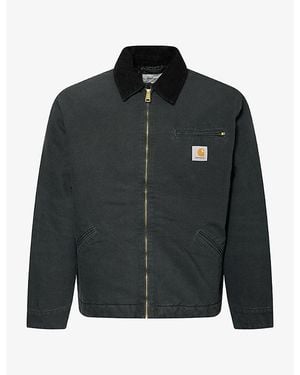 Carhartt Og Detroit Quilted Cotton Jacket - Black