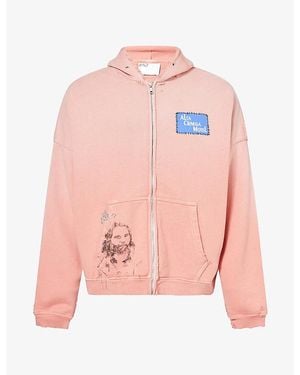 Paly Hollywood Alta Cienega Zip-Up Cotton Hoody - Pink