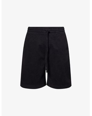 Carhartt Floyd Brand-Patch Cotton Shorts - Black