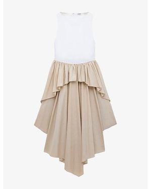 Loewe X Paula's Ibiza Layered Cotton Maxi Dress - Natural