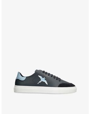 Axel Arigato Clean 90 Leather And Suede Low-Top Trainers - Blue