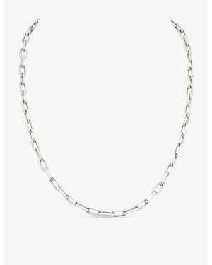Cartier Santos De Medium 18Ct Non-Rhodiumised Chain Necklace - Metallic