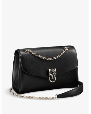 Cartier Panthère De Small Leather Cross-Body Bag - Black