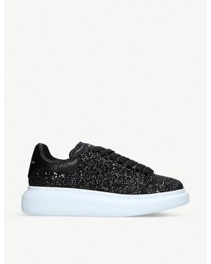 Black sparkly alexander mcqueen trainers best sale