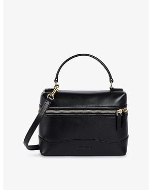 Sandro Tangolino Leather Top-Handle Bag - Black