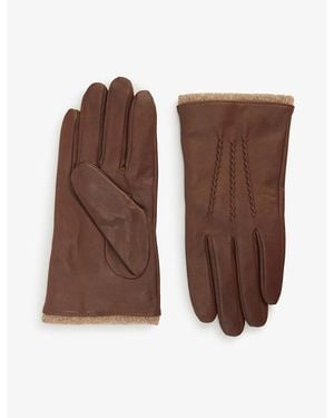 Dents Lorraine Leather Gloves - Brown