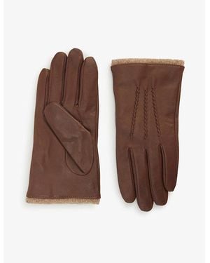 Dents Lorraine Leather Gloves - Brown
