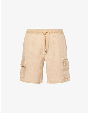 Vilebrequin Baie Flap-Pocket Linen Shorts - Natural