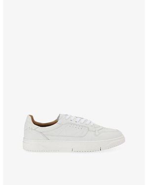 Steve Madden Cliff Leather Trainers - White