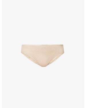 Hanro Seamless Midi Mid-rise Cotton-jersey Brief - Multicolour