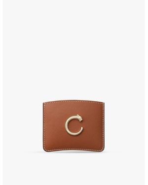 Cartier Panthère De Leather Card Holder - Brown