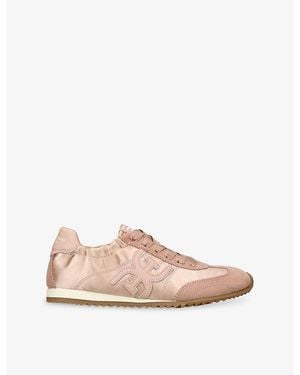 Sam Edelman Isella 3 Fabric And Suede Trainers - Pink